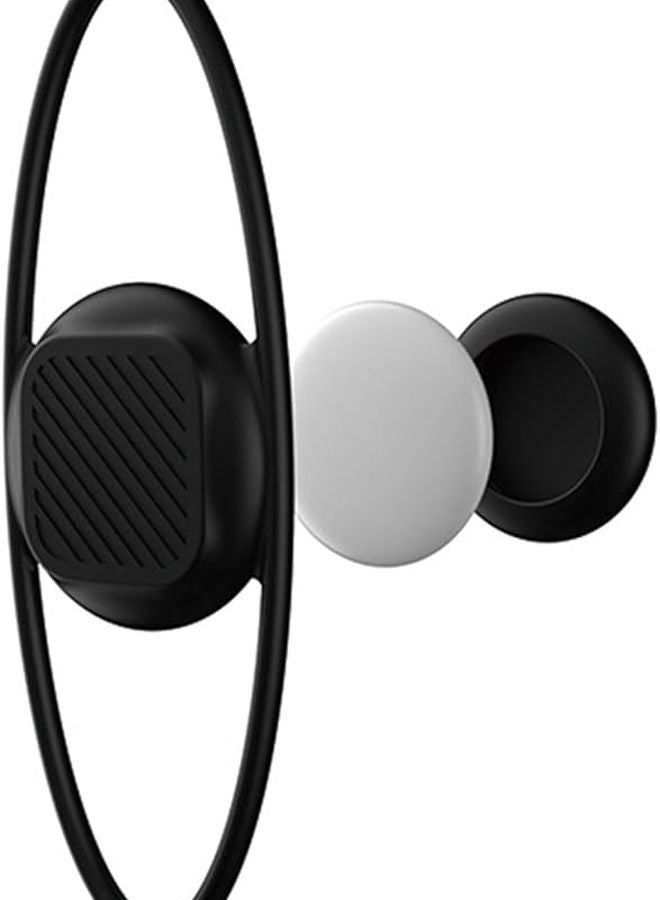 حامل درع حافظة متعقب الدراجة المضاد للماء من السيليكون سهل التركيب باللون الأسود - Image 1